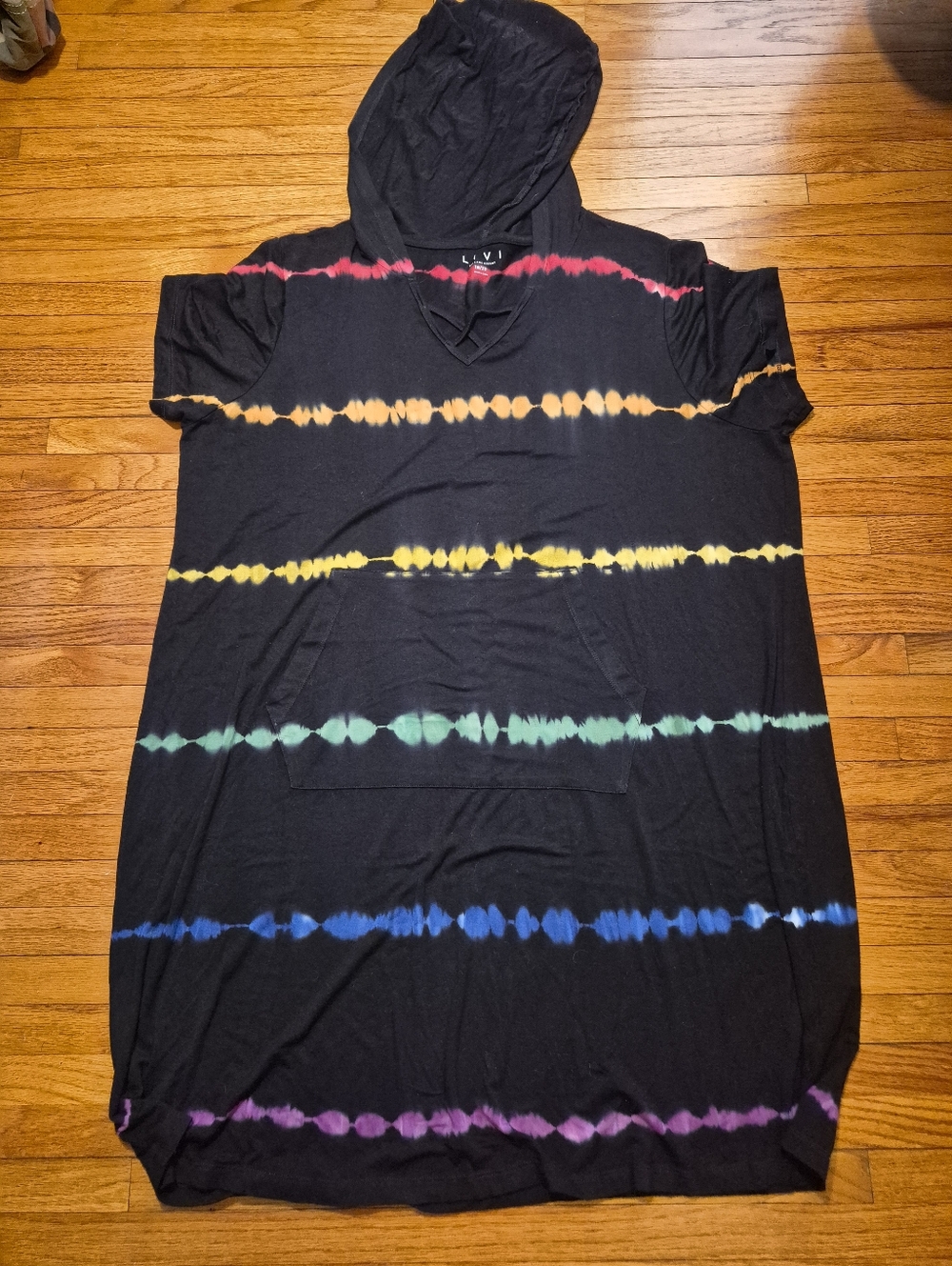 Livi Active Hooded Rainbow Dress Size 18/20